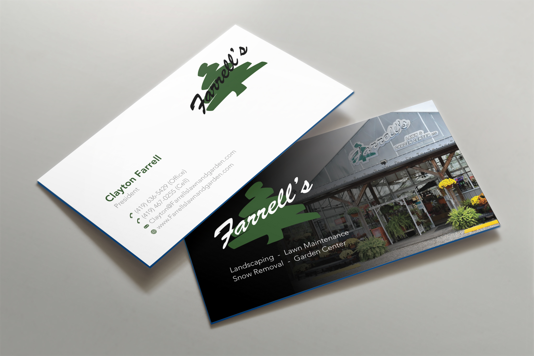 Business Card Design by Shahin Hossen for Farrell's Lawn & Garden Center LLC | Design #23650594