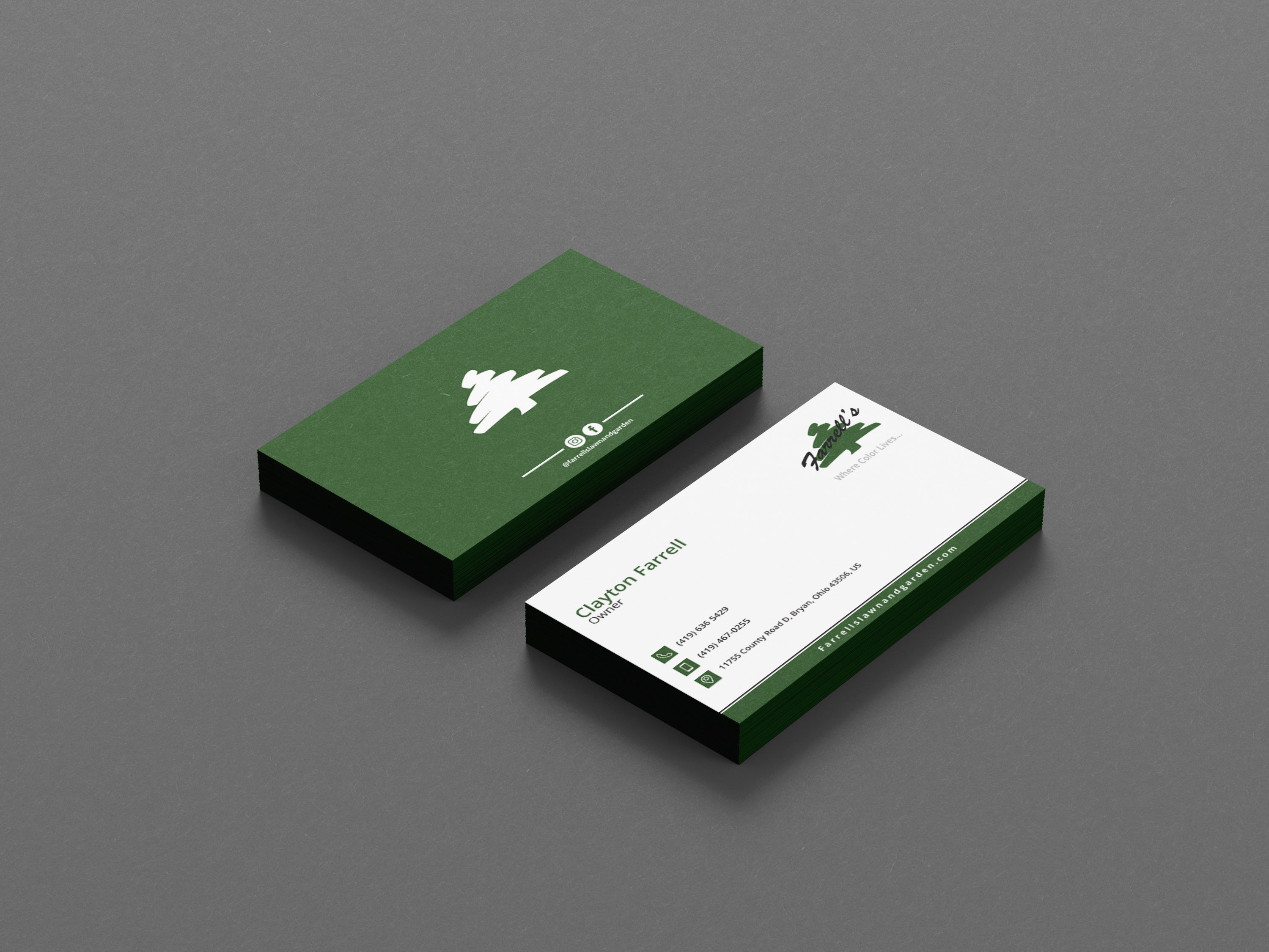 Business Card Design by Nafeesarts for Farrell's Lawn & Garden Center LLC | Design #23678694