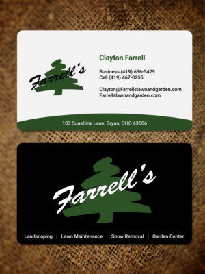 Design de Carte de Visite par JK18 pour Farrell's Lawn & Garden Center LLC | Design : #23625588