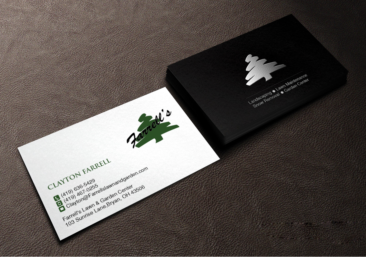 Business Card Design by Creations Box 2015 for Farrell's Lawn & Garden Center LLC | Design #23626946