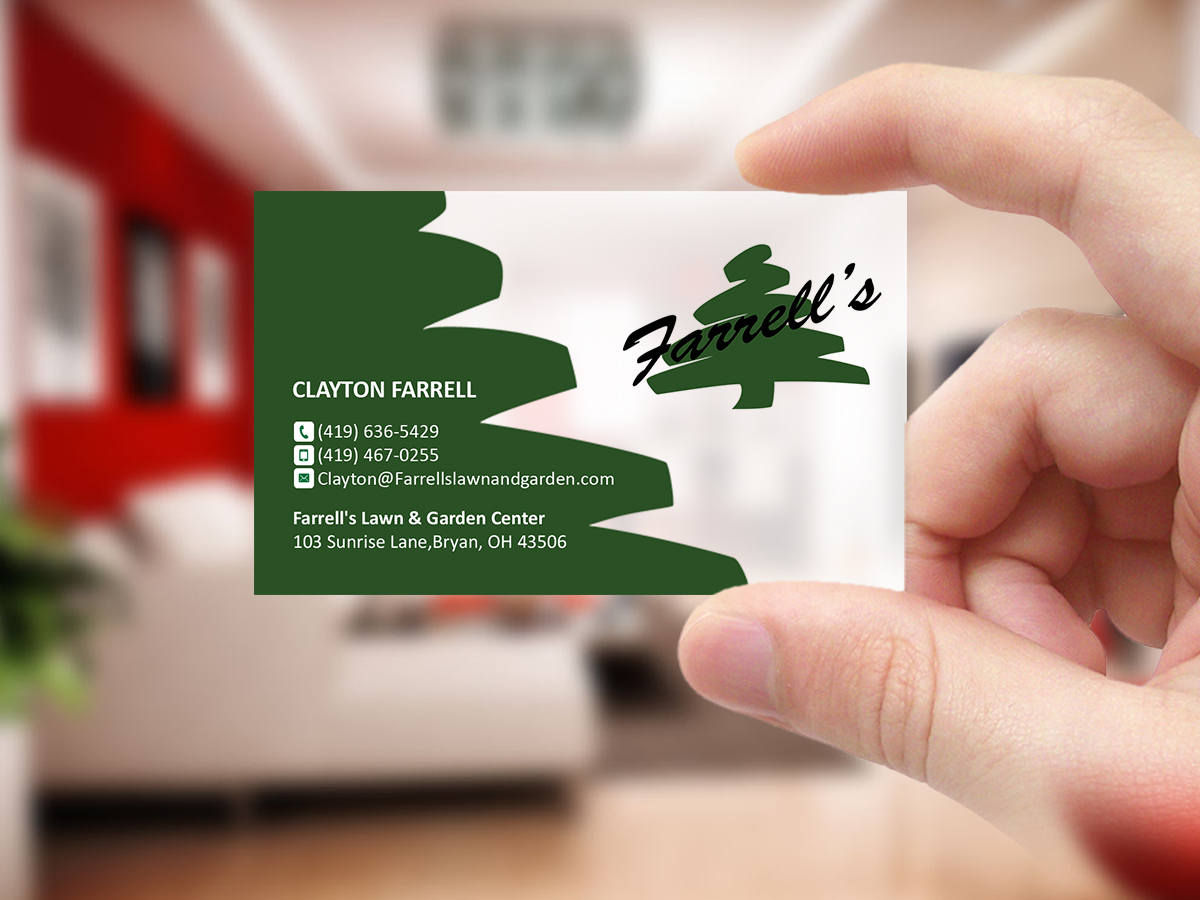 Business Card Design by Creations Box 2015 for Farrell's Lawn & Garden Center LLC | Design #23643793