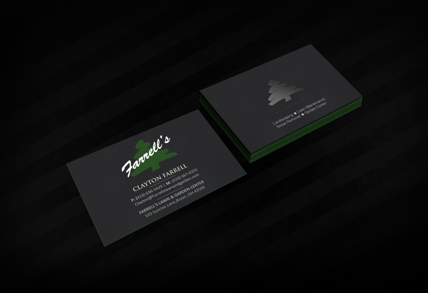 Business Card Design by Creations Box 2015 for Farrell's Lawn & Garden Center LLC | Design #23643802
