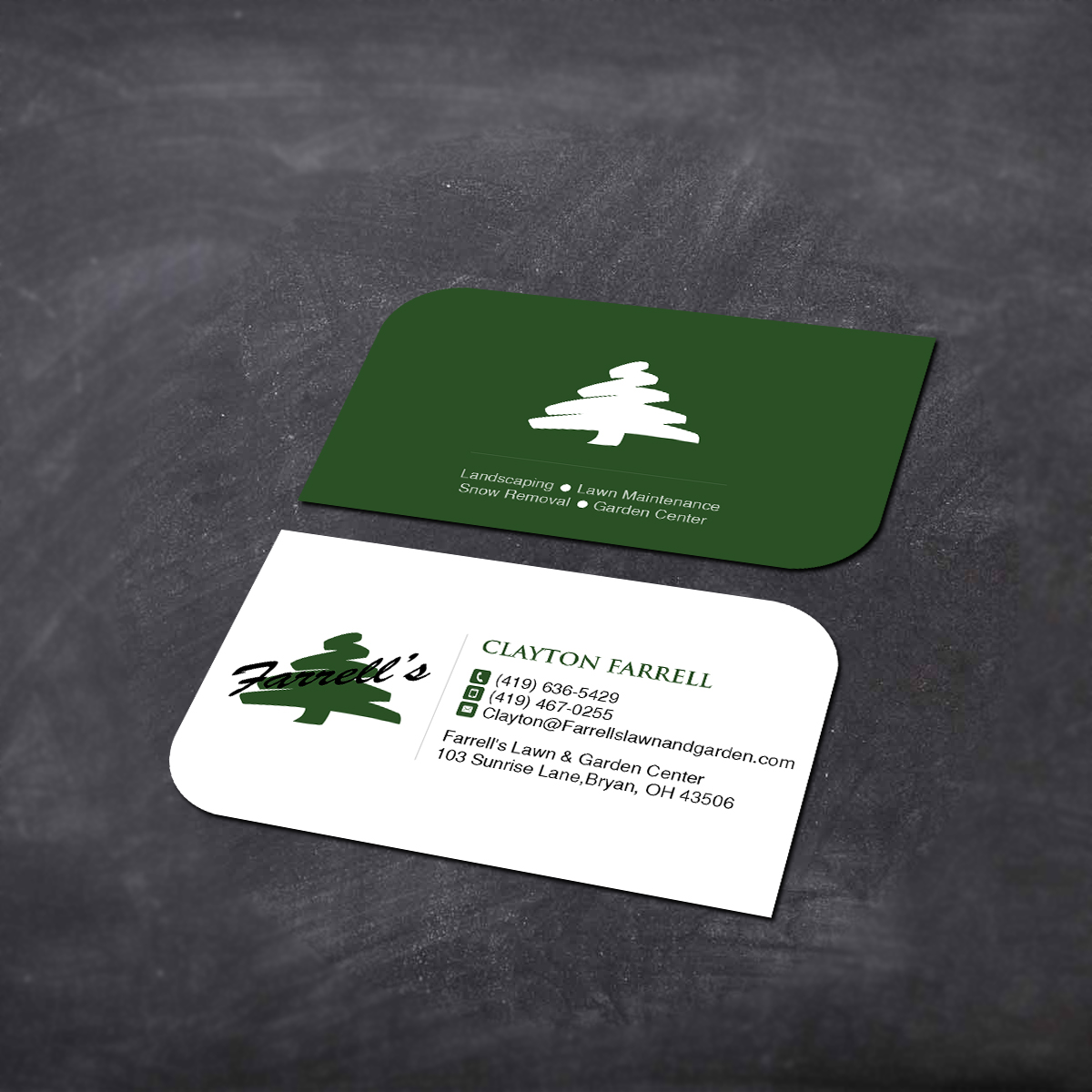 Business Card Design by Creations Box 2015 for Farrell's Lawn & Garden Center LLC | Design #23643803