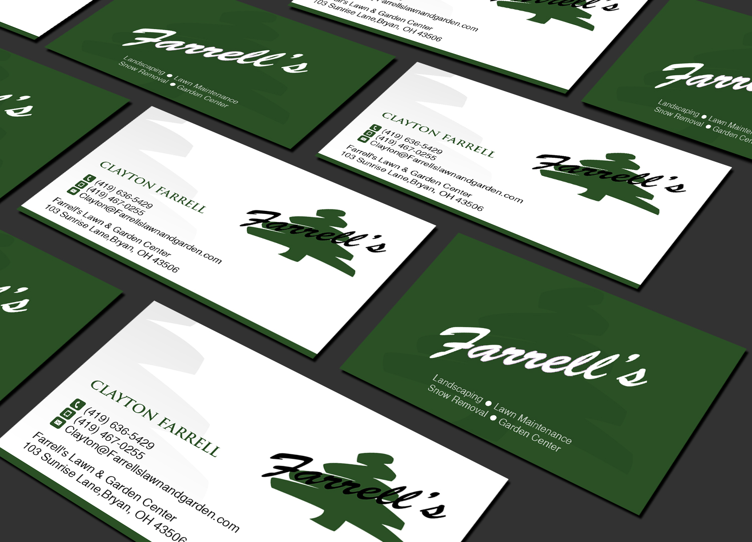 Business Card Design by Creations Box 2015 for Farrell's Lawn & Garden Center LLC | Design #23643806