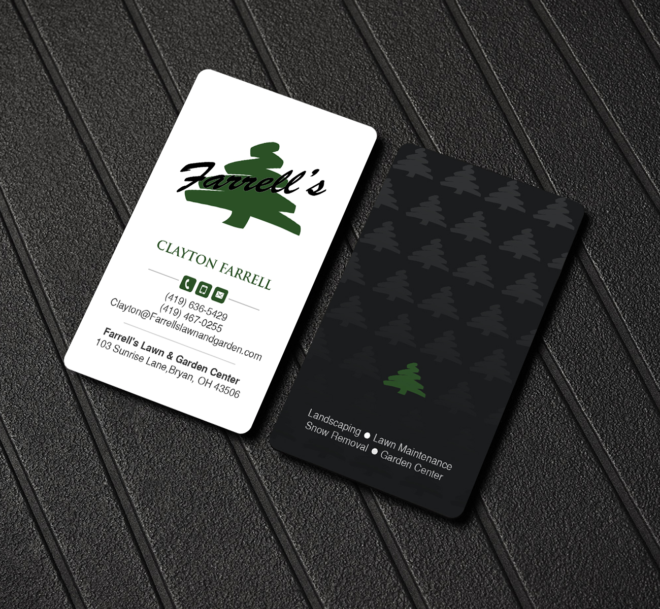 Design de Carte de Visite par Creations Box 2015 pour Farrell's Lawn & Garden Center LLC | Design #23643808