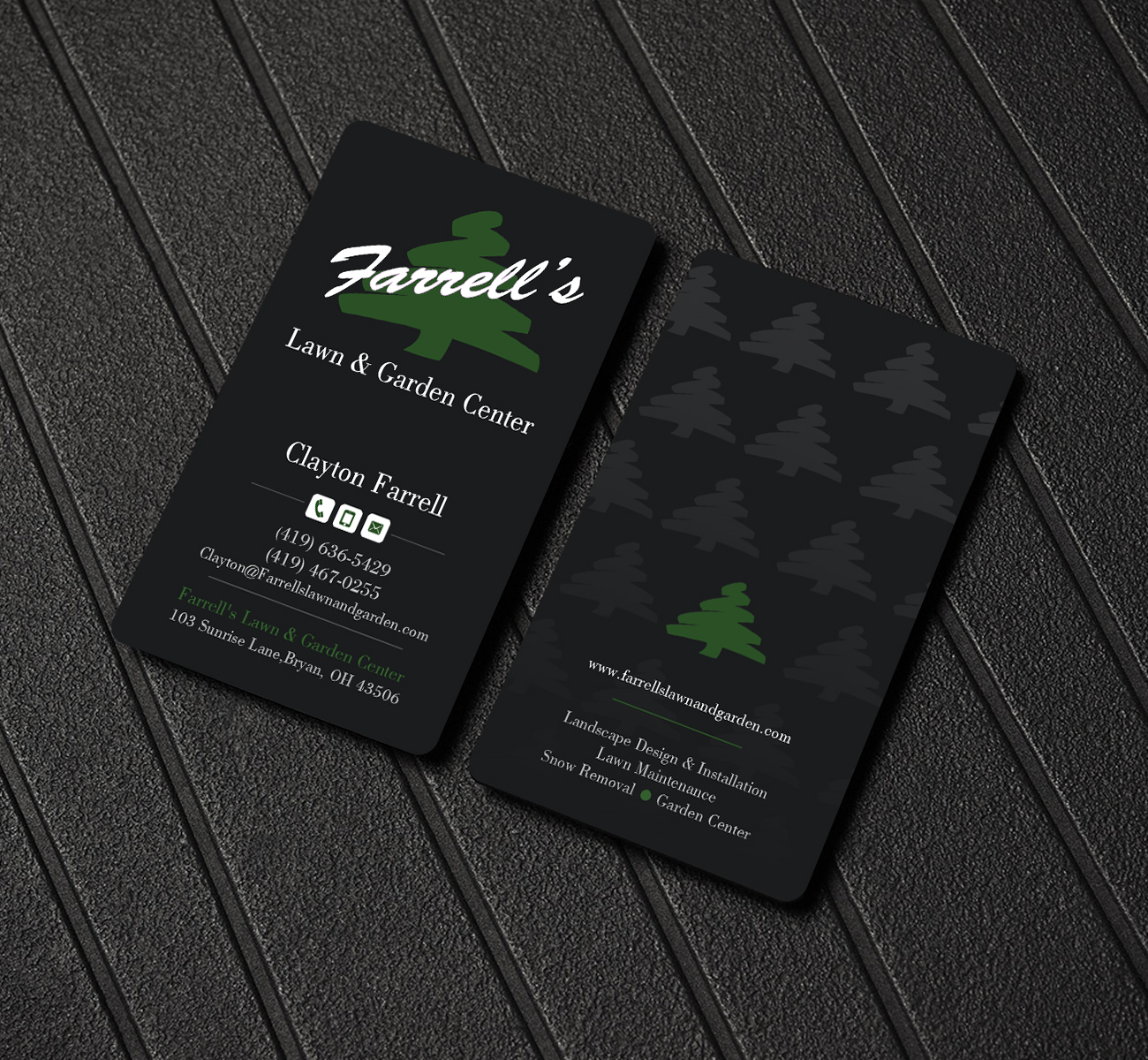 Business Card Design by Creations Box 2015 for Farrell's Lawn & Garden Center LLC | Design #23674231