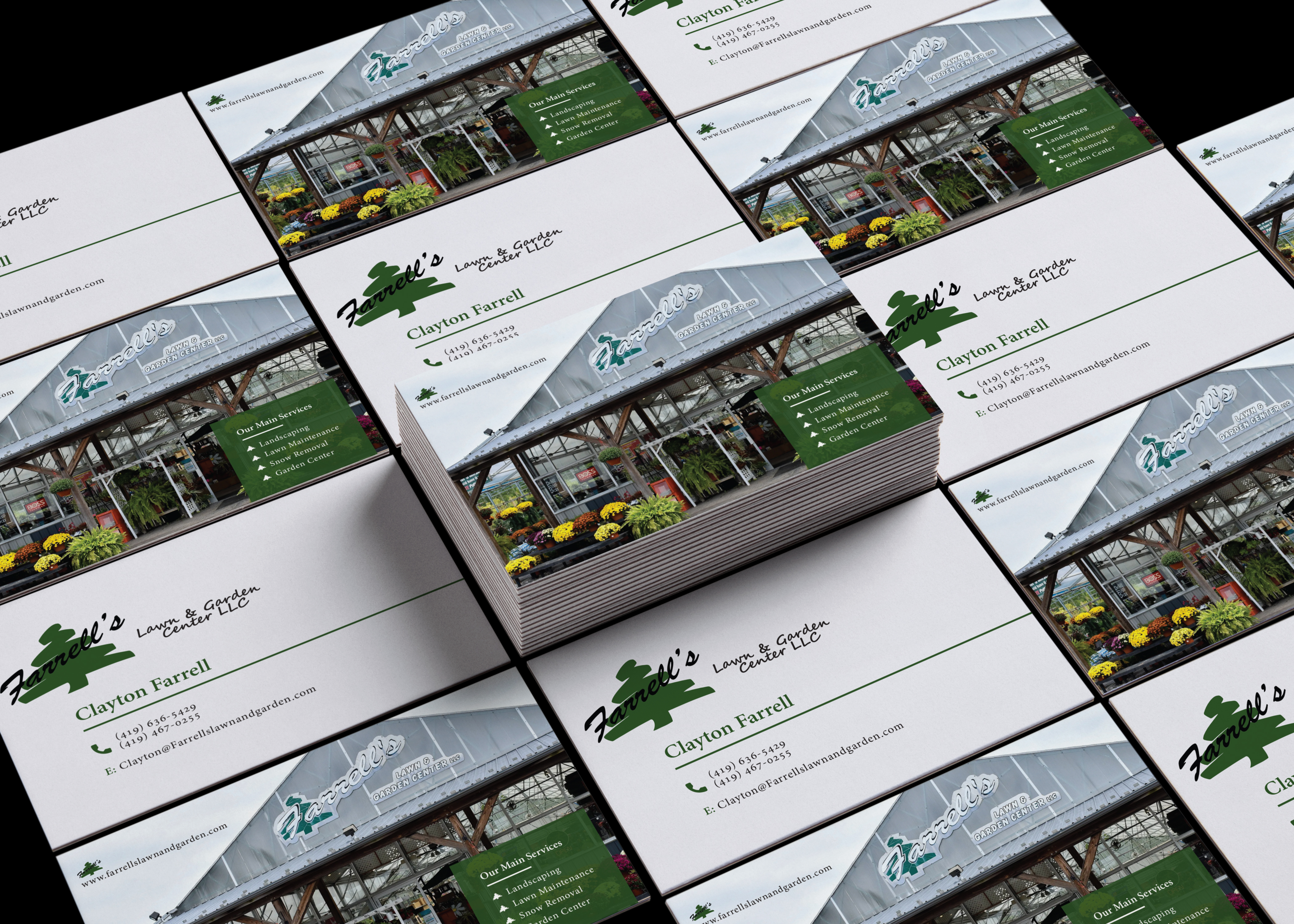 Business Card Design by sujan.neupane.chhetri for Farrell's Lawn & Garden Center LLC | Design #23633890