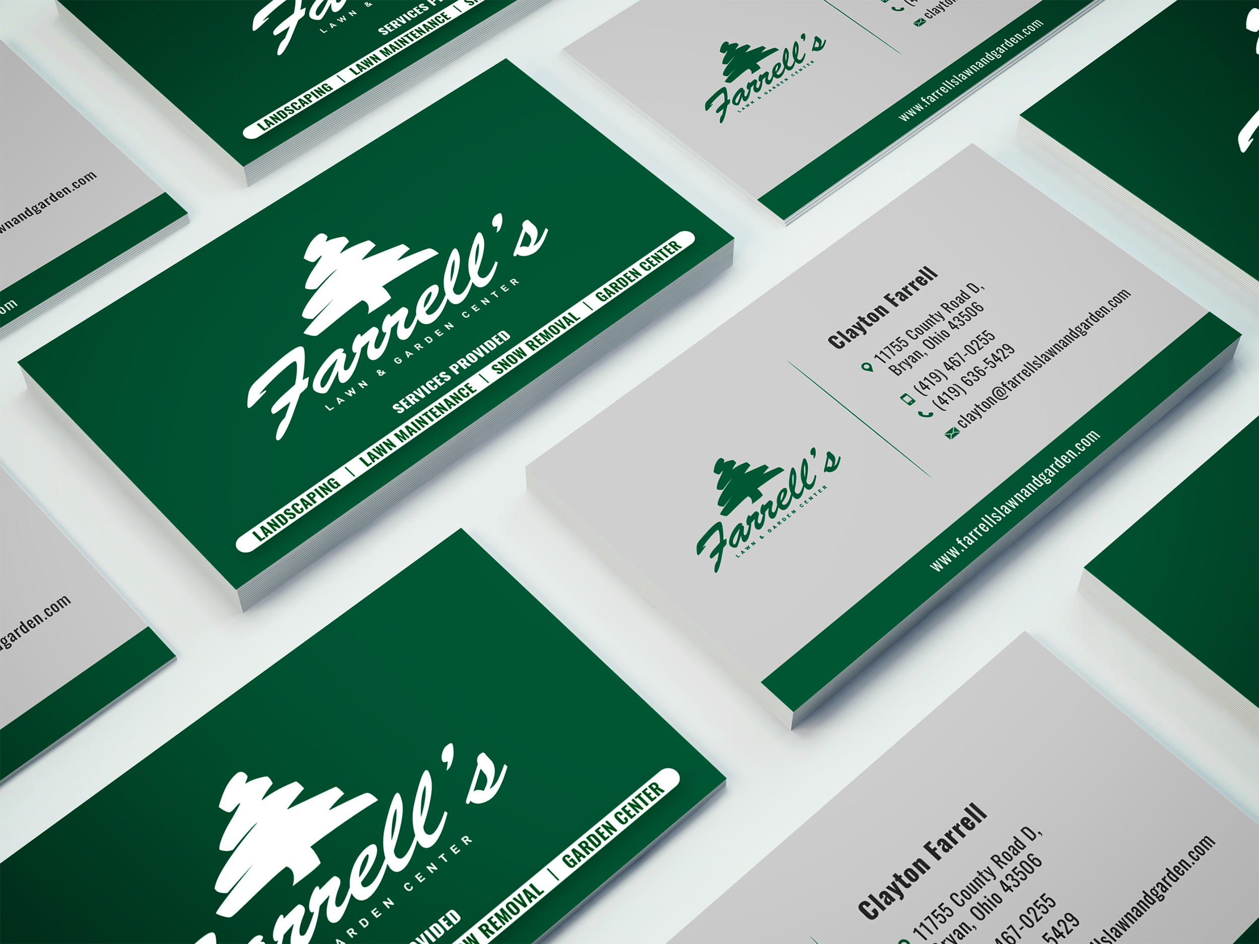 Business Card Design by studio4design for Farrell's Lawn & Garden Center LLC | Design #23656662