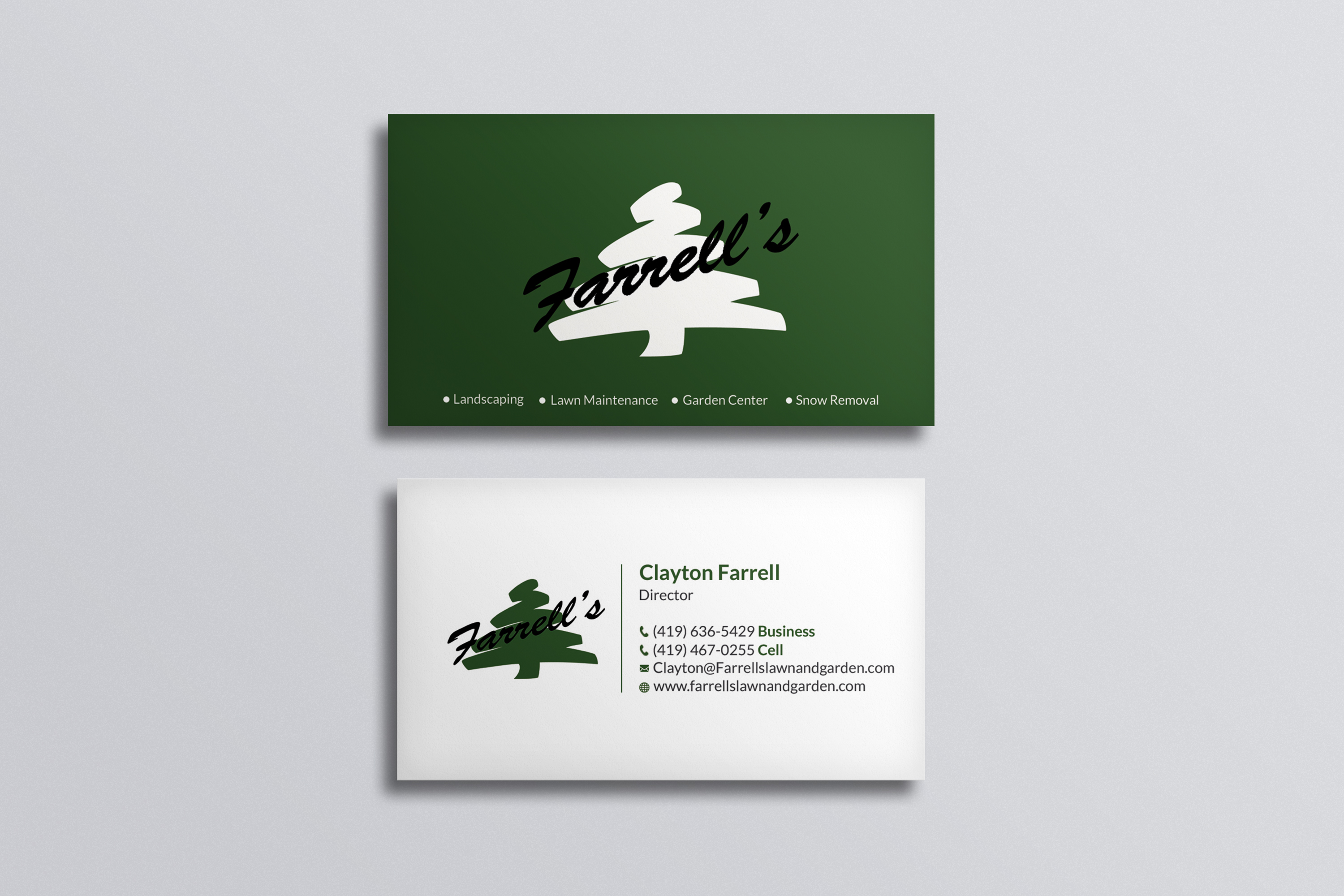 Business Card Design by Srabon55014 for Farrell's Lawn & Garden Center LLC | Design #23648634