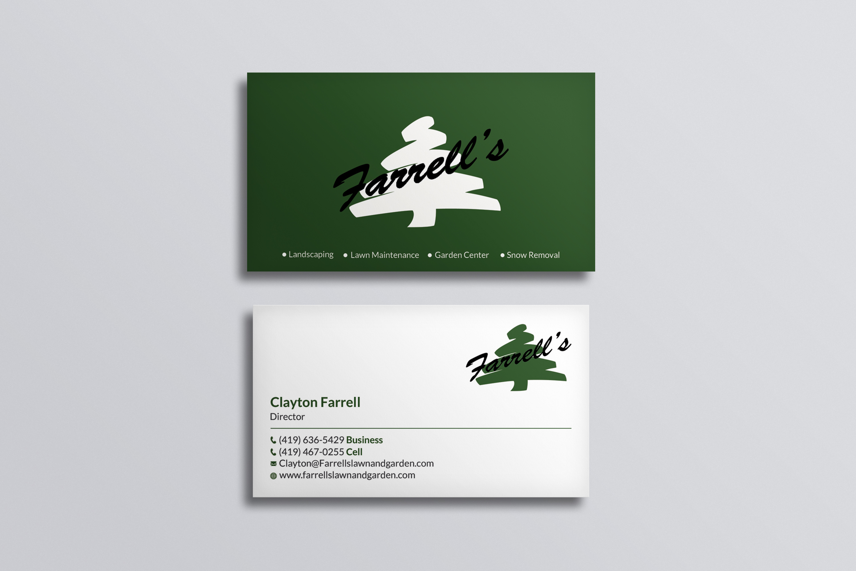 Business Card Design by Srabon55014 for Farrell's Lawn & Garden Center LLC | Design #23648671