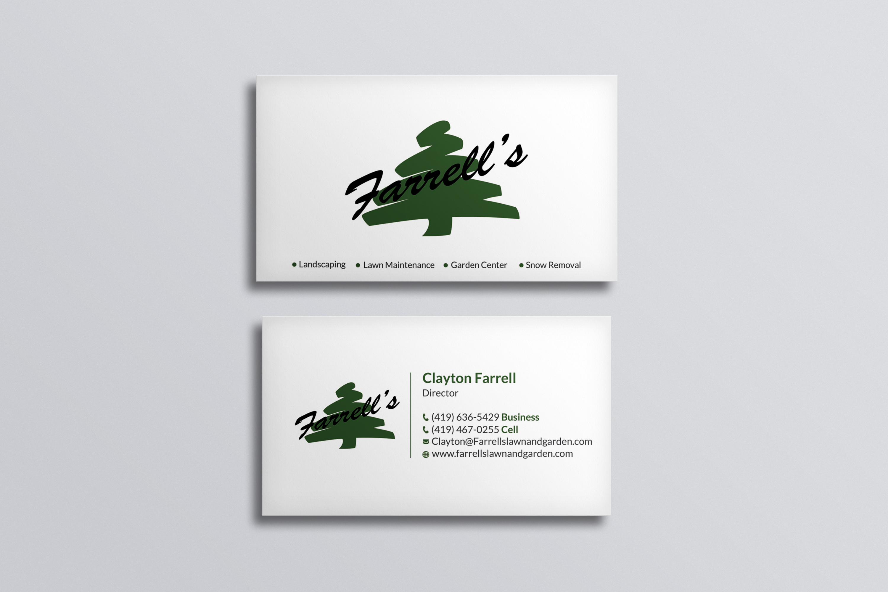 Business Card Design by Srabon55014 for Farrell's Lawn & Garden Center LLC | Design #23648695