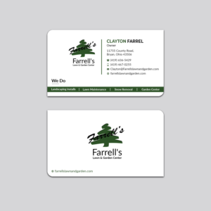 Business Card Design by Jahidul for Farrell's Lawn & Garden Center LLC | Design: #23669976