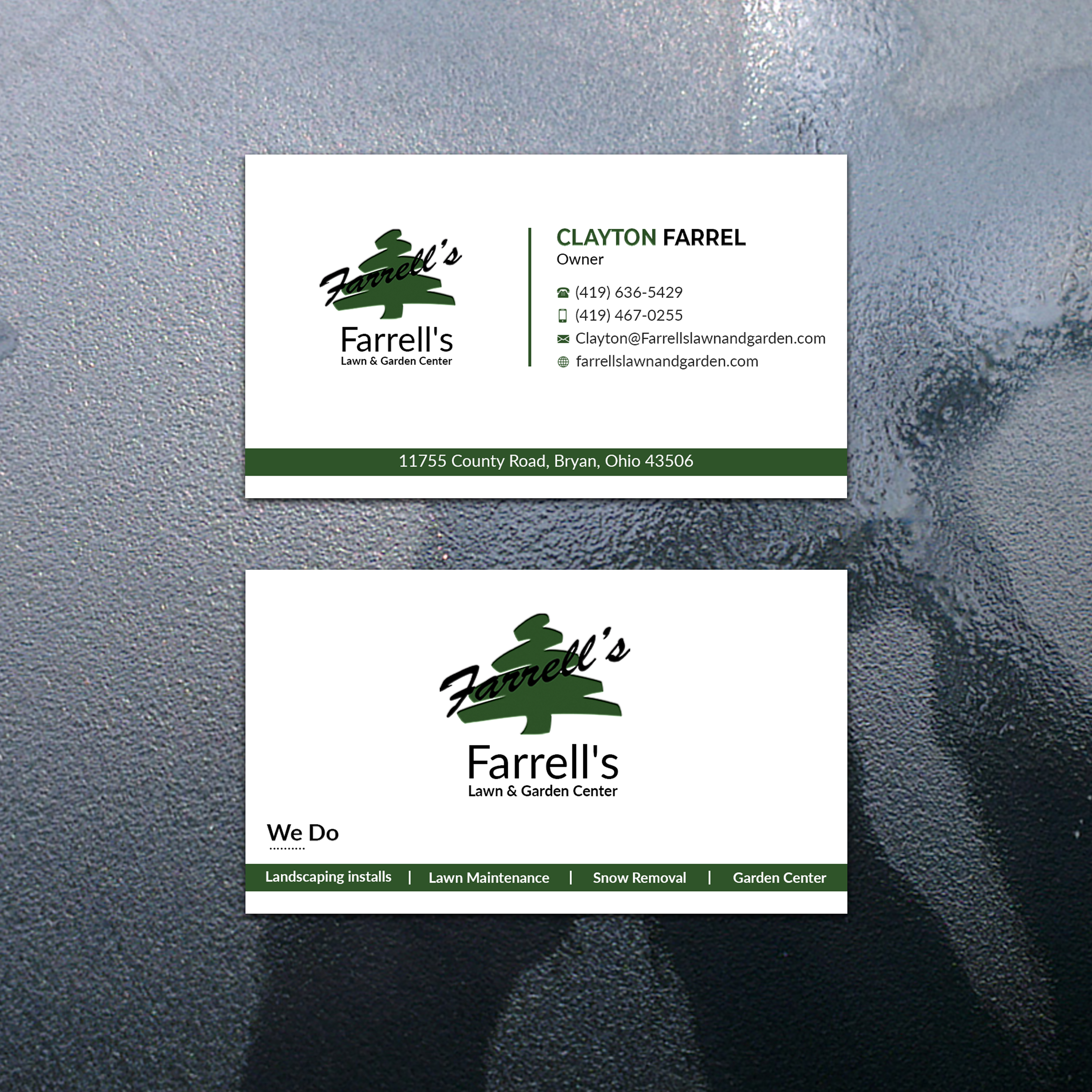 Business Card Design by Jahidul for Farrell's Lawn & Garden Center LLC | Design #23669977