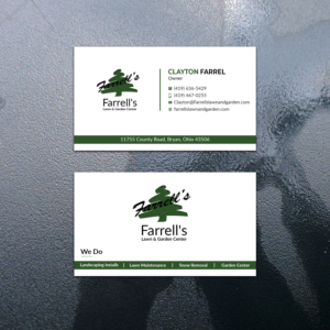 Business Card Design by Jahidul for Farrell's Lawn & Garden Center LLC | Design: #23669977