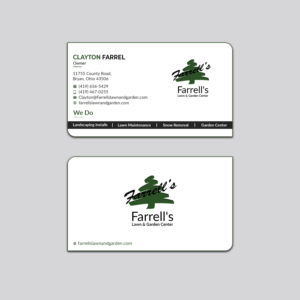 Business Card Design by Jahidul for Farrell's Lawn & Garden Center LLC | Design: #23669979