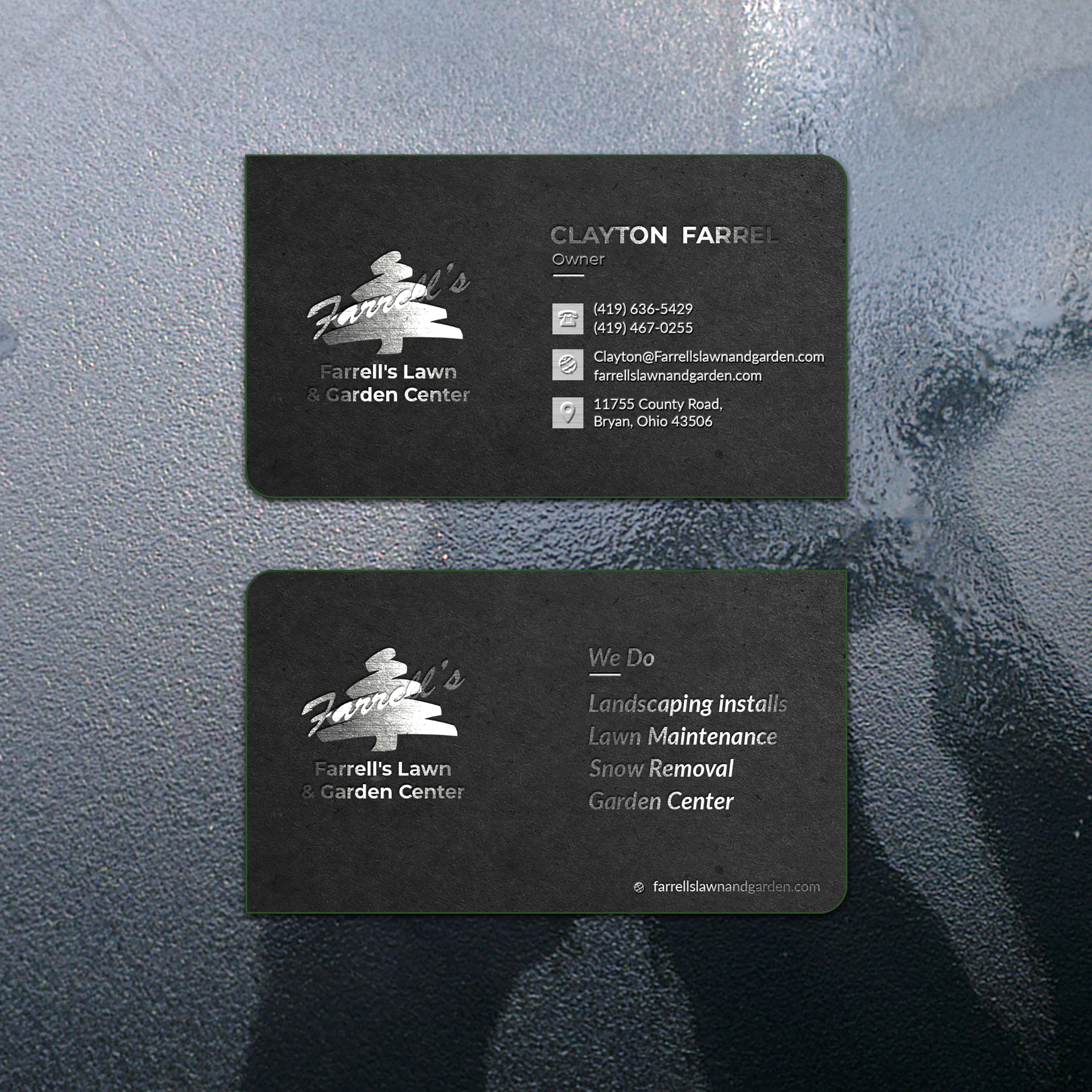 Business Card Design by Jahidul for Farrell's Lawn & Garden Center LLC | Design #23669997