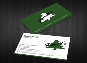 Business Card Design by Musa. A for Farrell's Lawn & Garden Center LLC | Design: #23627873