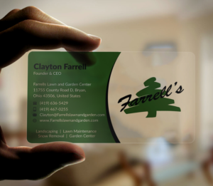 Business Card Design by Musa. A for Farrell's Lawn & Garden Center LLC | Design: #23627875