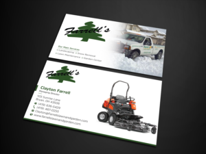 Business Card Design by Uttom 2 for Farrell's Lawn & Garden Center LLC | Design: #23664784