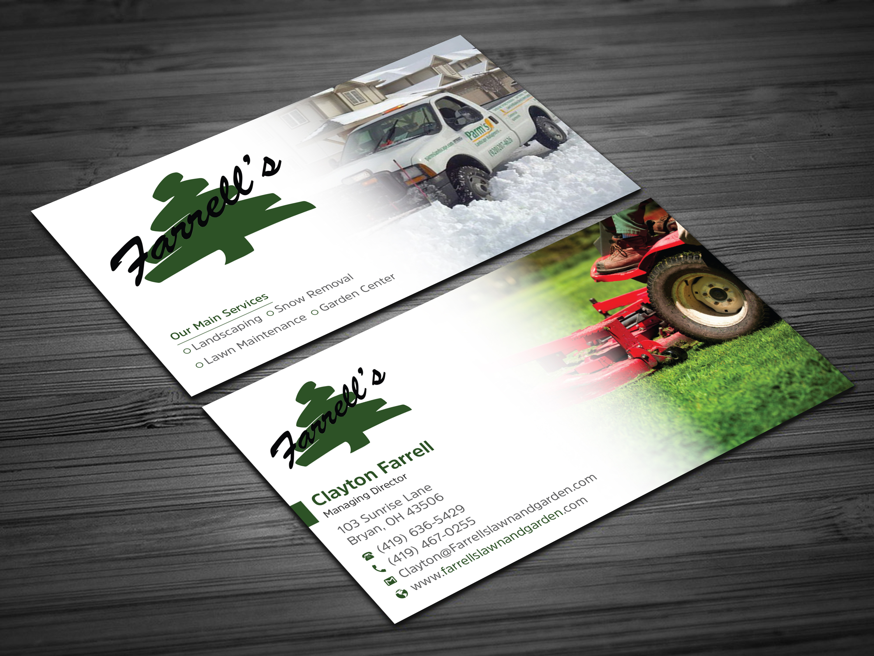 Business Card Design by Uttom 2 for Farrell's Lawn & Garden Center LLC | Design #23664792