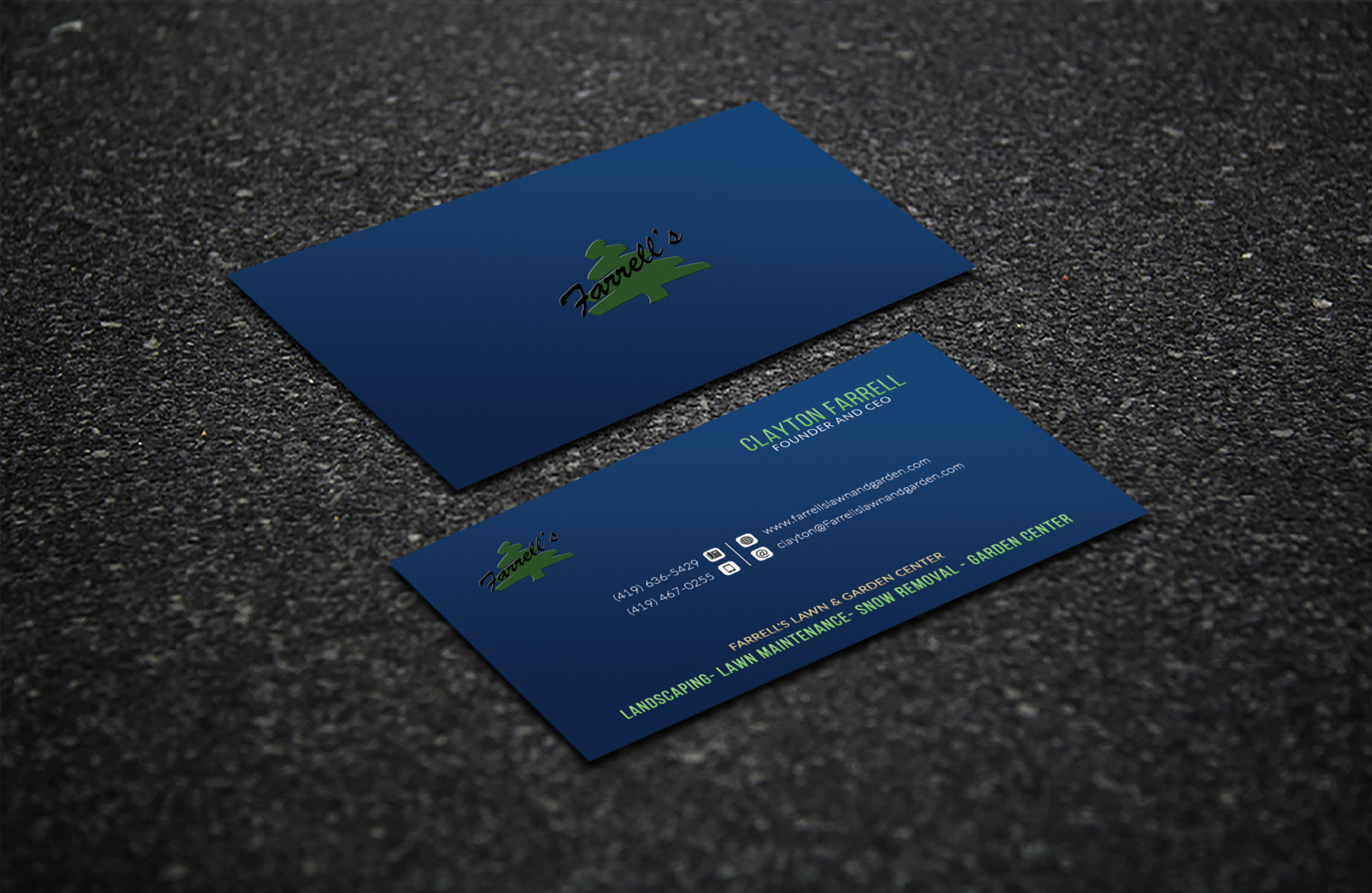 Business Card Design by Sagarhossain.sm for Farrell's Lawn & Garden Center LLC | Design #23673447