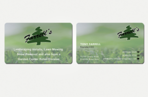 Business Card Design by Graphics Design Help for Farrell's Lawn & Garden Center LLC | Design: #23621287