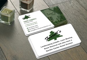 Business Card Design by Graphics Design Help for Farrell's Lawn & Garden Center LLC | Design: #23621289