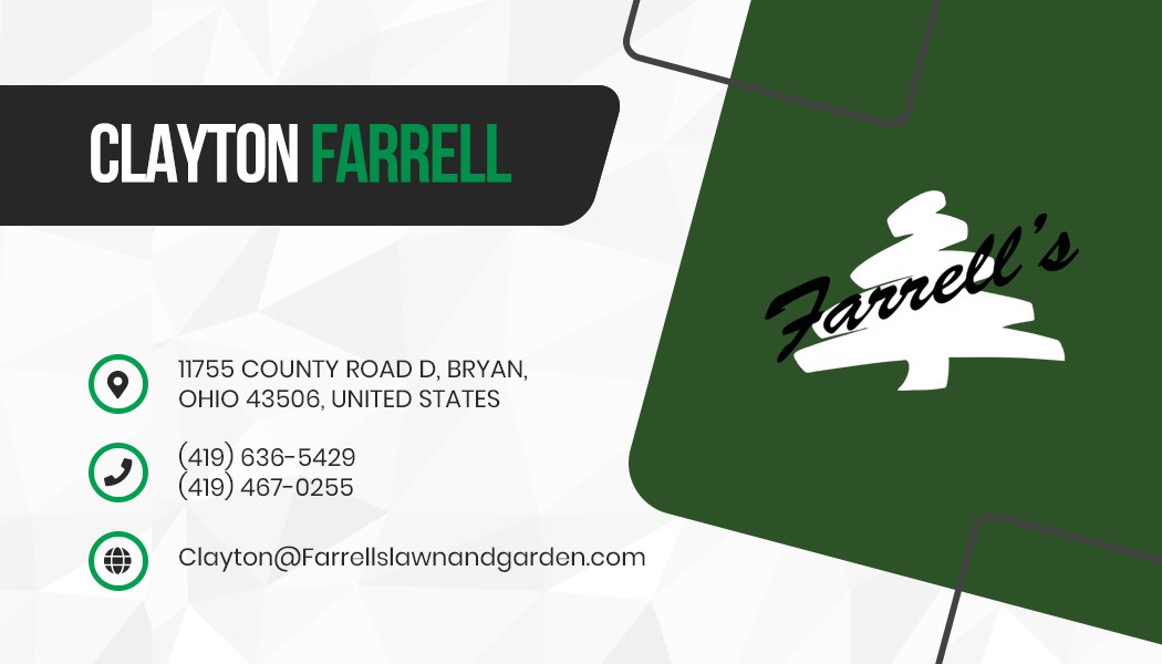 Design de Carte de Visite par Monika0301 pour Farrell's Lawn & Garden Center LLC | Design #23639993