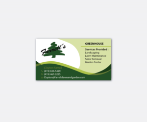 Business Card Design by Angeles Angelini 2 for Farrell's Lawn & Garden Center LLC | Design: #23655895