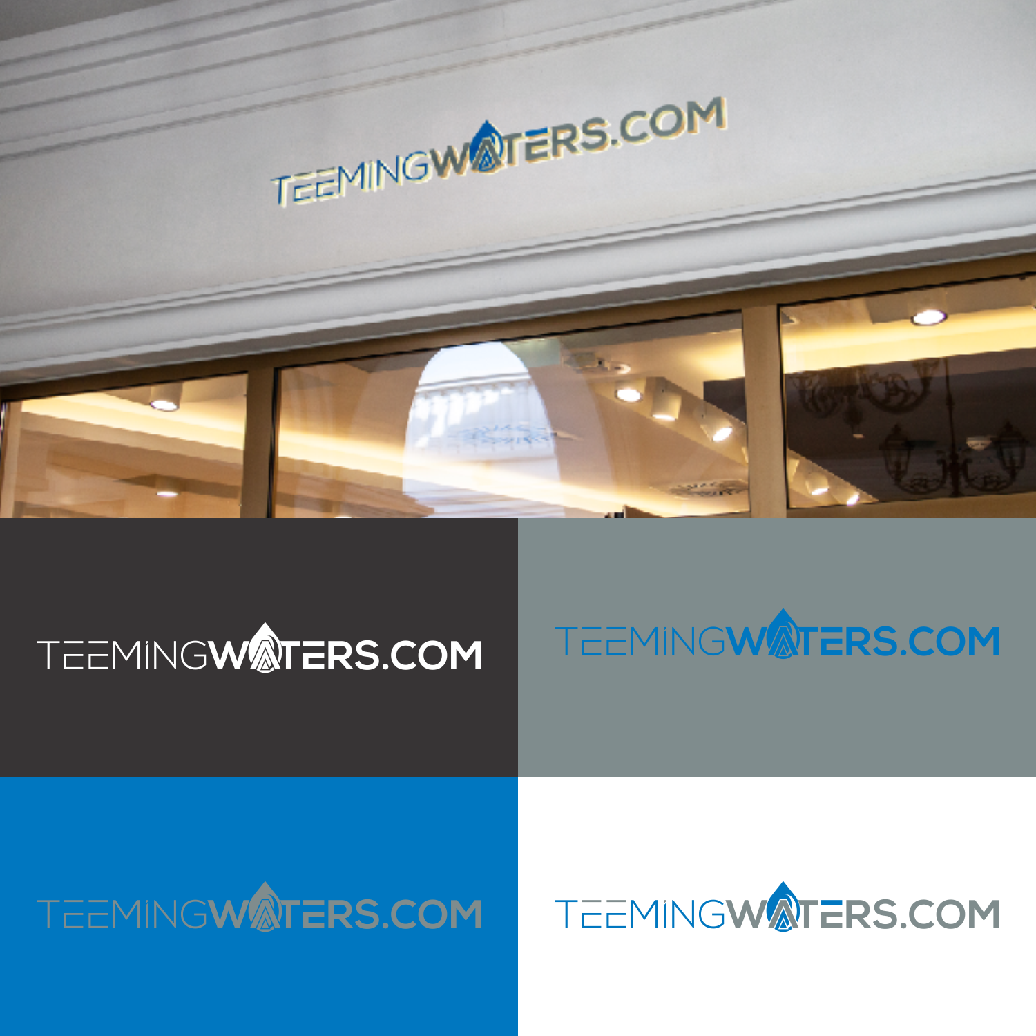 Logo Design by manah bening for teemingwaters.com | Design #23621212