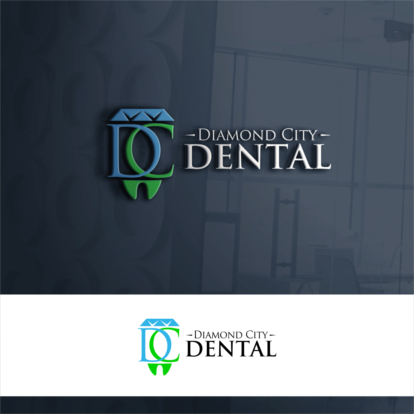 Diseño de Logo por Arham Hidayat para Diamond City Dental  | Diseño #23649702