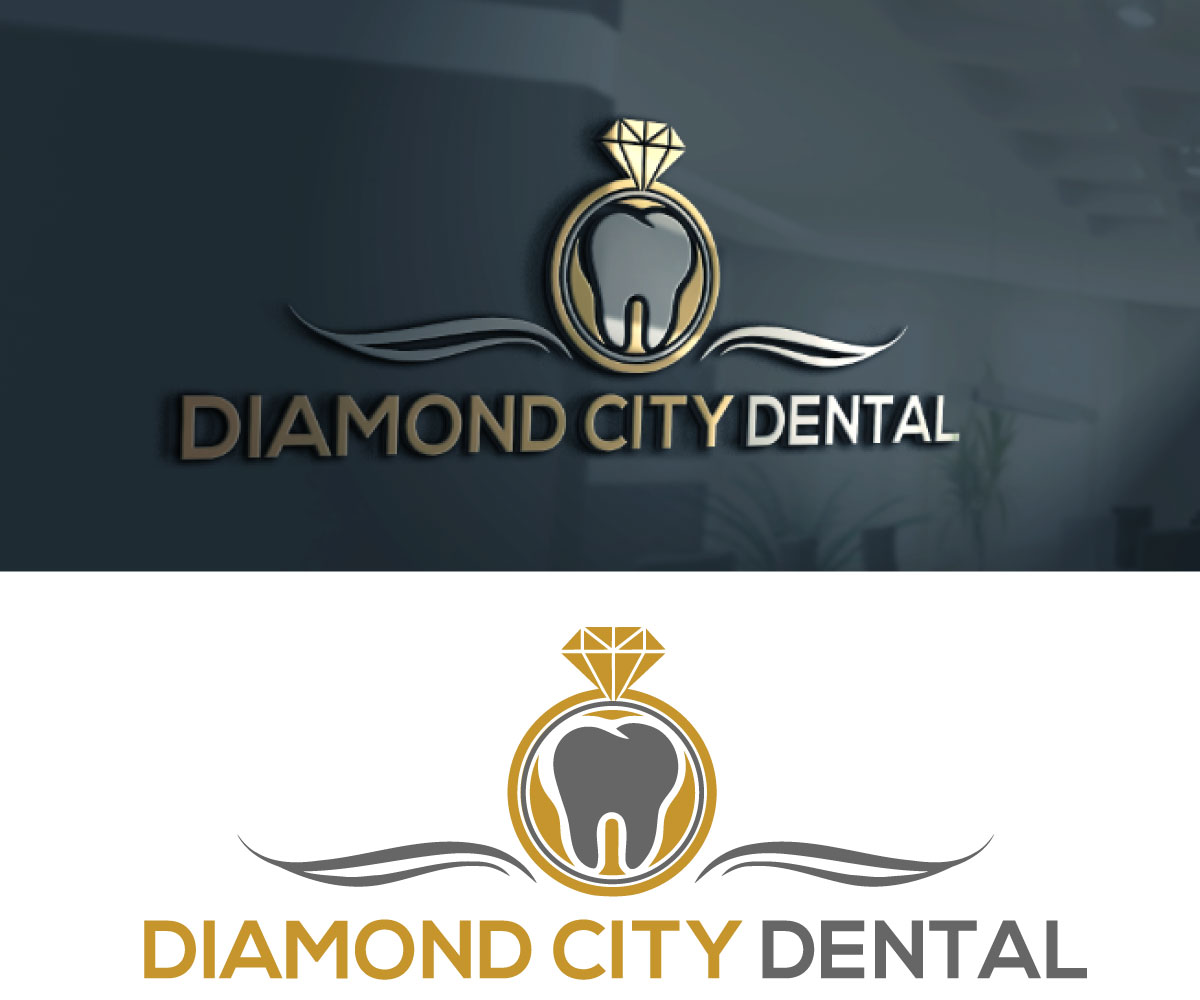 Logo Design by dobobed for Diamond City Dental  | Design #23622030