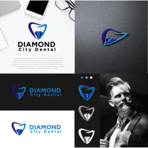 Logo Design by uzifdsgn for Diamond City Dental  | Design: #23631297