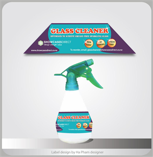 Label for Glass Cleaning Bottle | Design Emballage par Hana