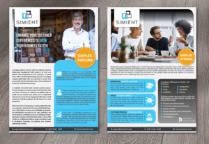Simient CRM Sales Brochure | Flyer Design by alex989