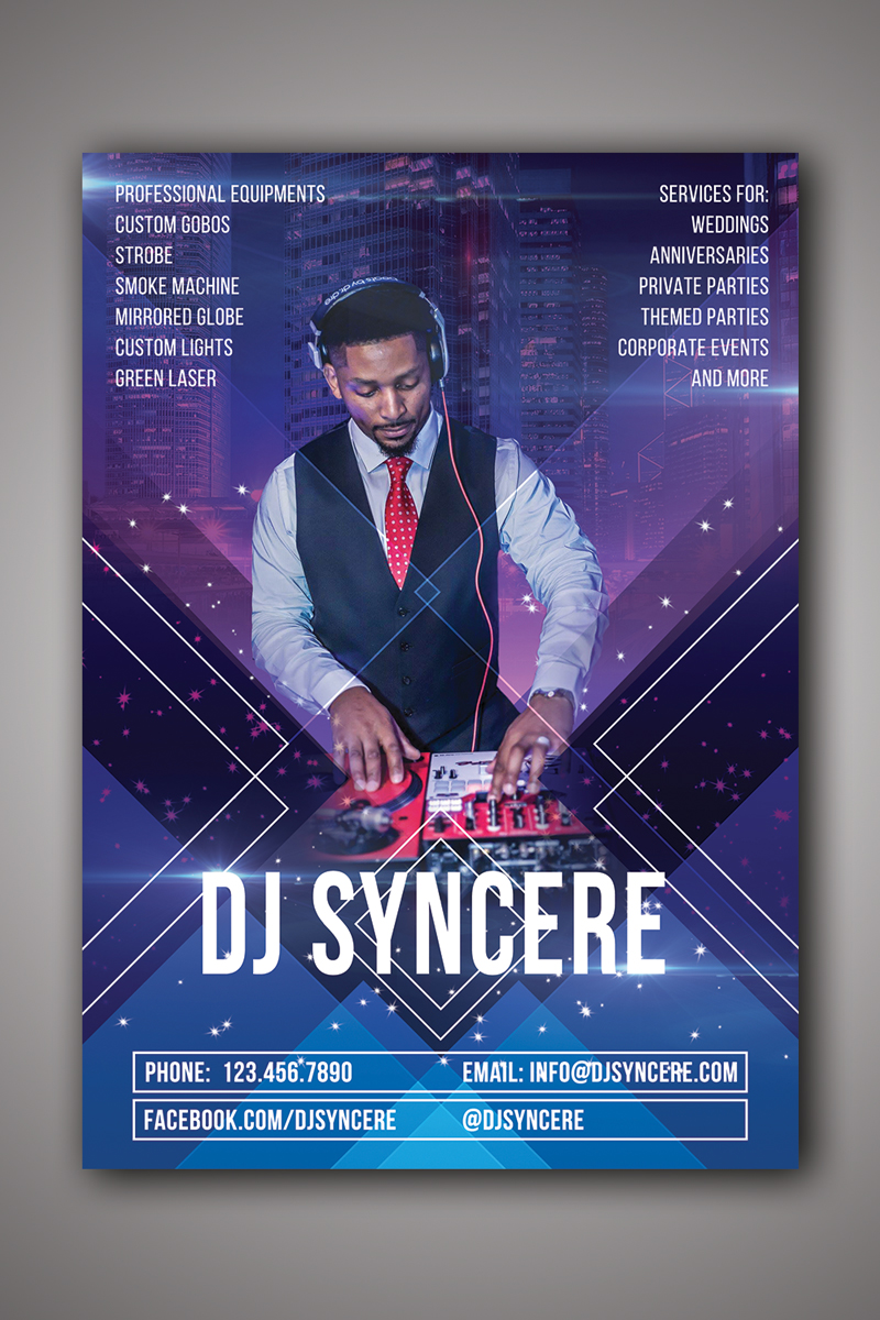 Flyer Design by Nightmist for Sound Source Entertainment | Design #23702386