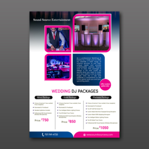 Flyer Design by aspiremedia for Sound Source Entertainment | Design: #23647349