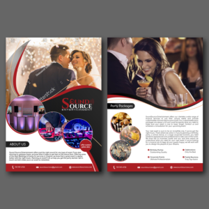 Design de Flyer par aspiremedia pour Sound Source Entertainment | Design #23752287
