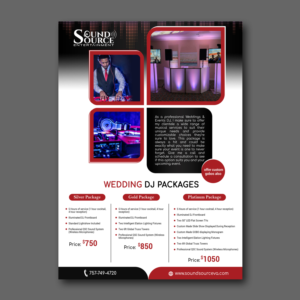 Flyer Design by aspiremedia for Sound Source Entertainment | Design: #23752302