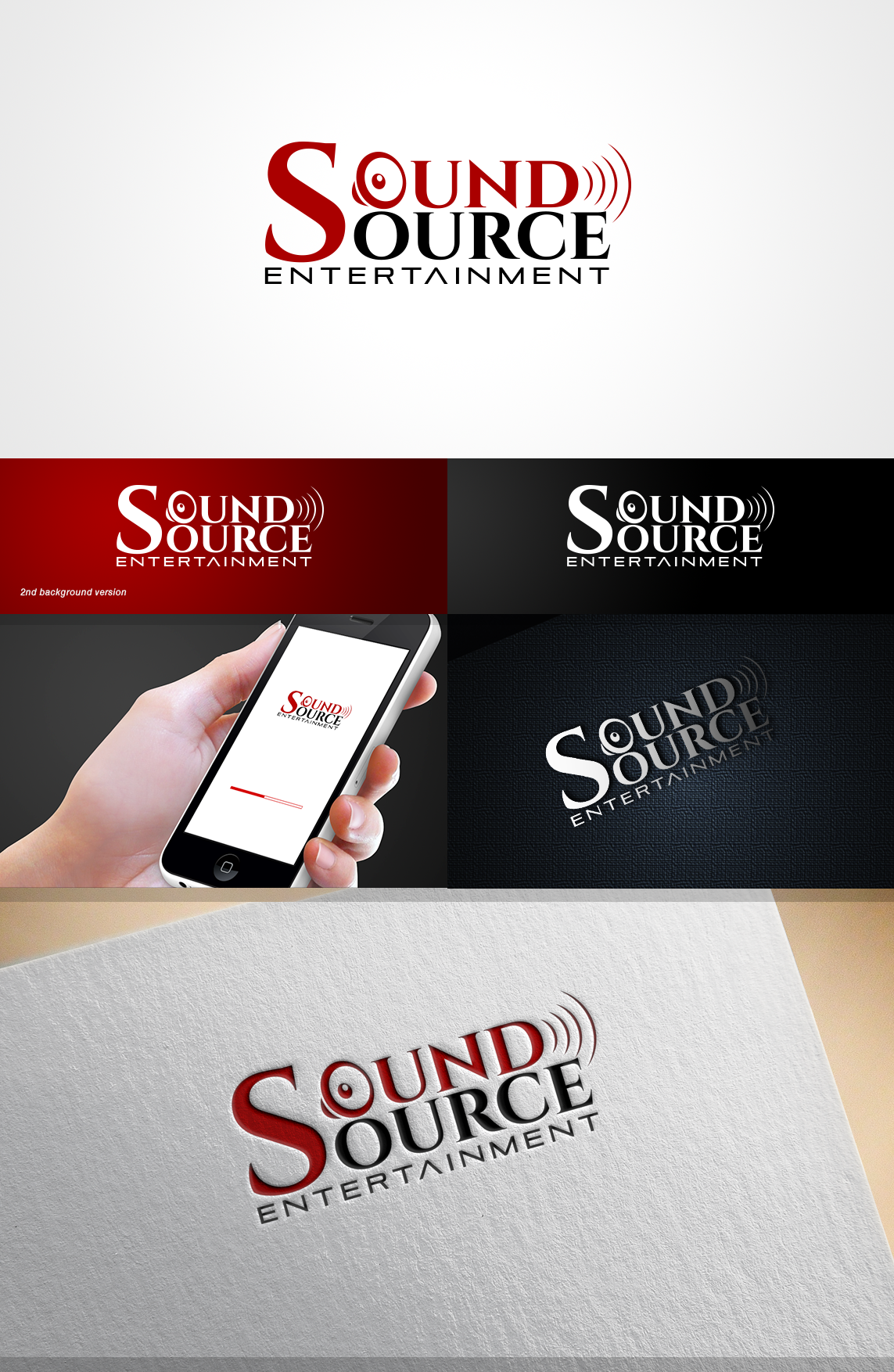 Logo Design by creativerhythm for Sound Source Entertainment | Design: #23655551