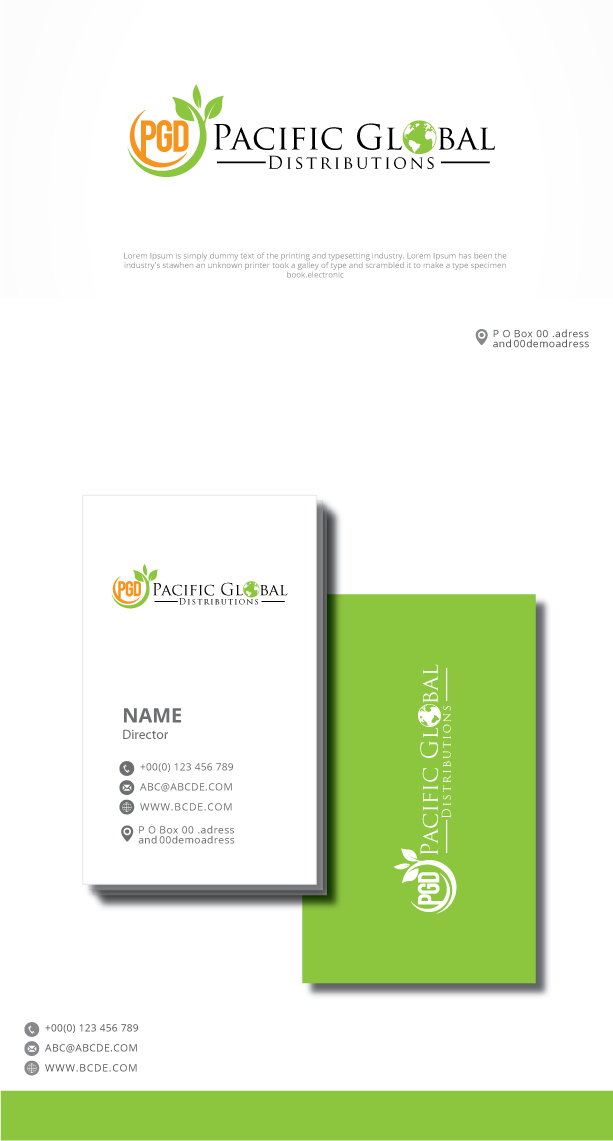 Logo Design by graphicevolution for PACIFIC GLOBAL DISTRIBUTION | Design #23633944