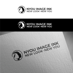 "nYou Image Ink"(company name) "New Look. New You"(Slogan-optional) | Logo Design by Graphic Bricks