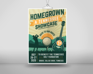 Vintage Poster For Charity Golf Tournament | Diseño Gráfico por Ena