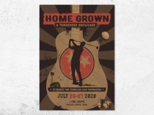 Vintage Poster For Charity Golf Tournament | Diseño Gráfico por kaatem