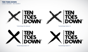 Ten Toes Down | Diseño de Logo por Kim Ji