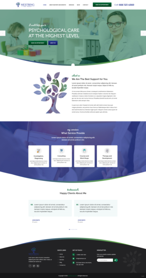 Norwegian psychologist service needs a fresh and exiting web site* | Web-Design von pentaxial