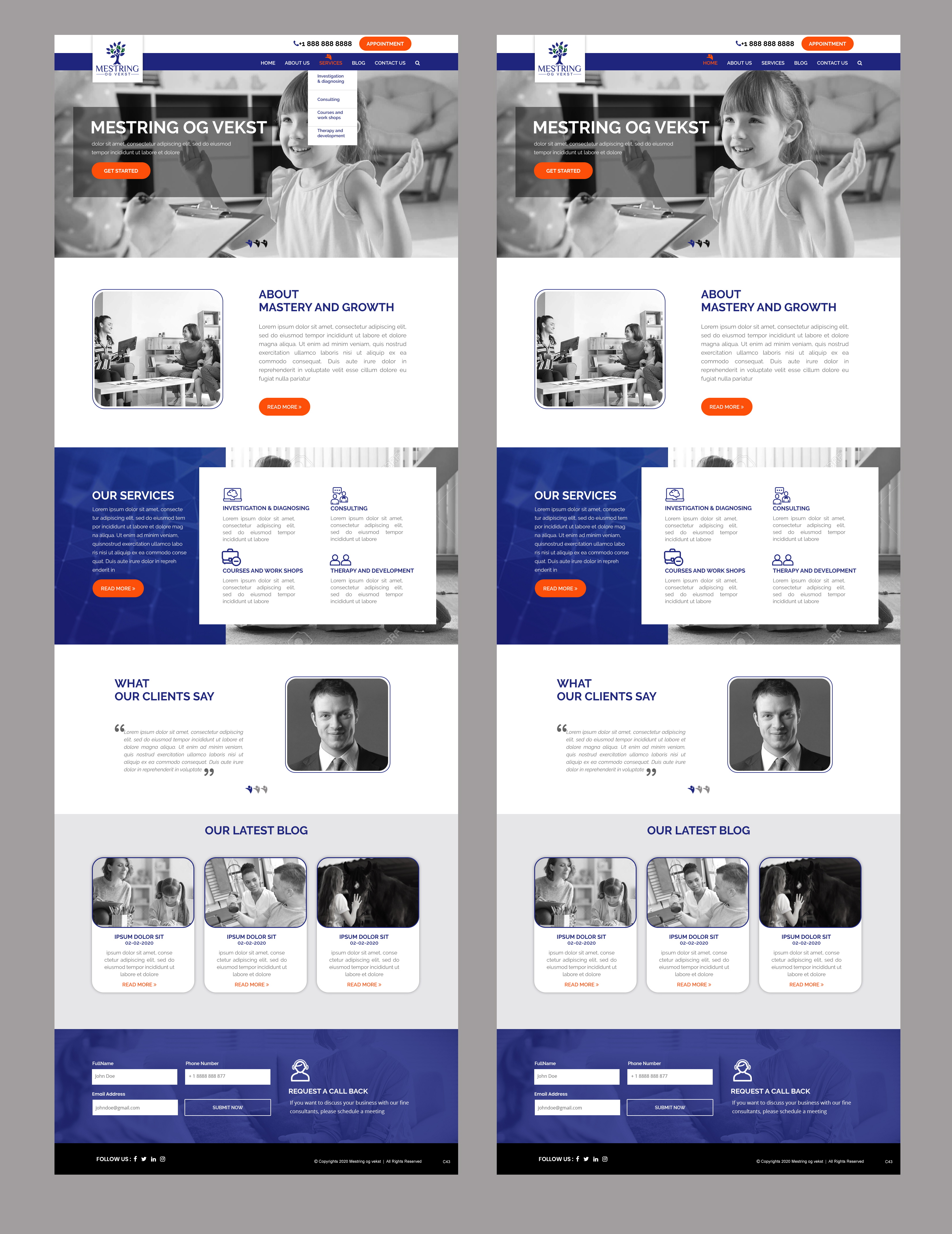 Web Design by pb for this project | Design #23642092