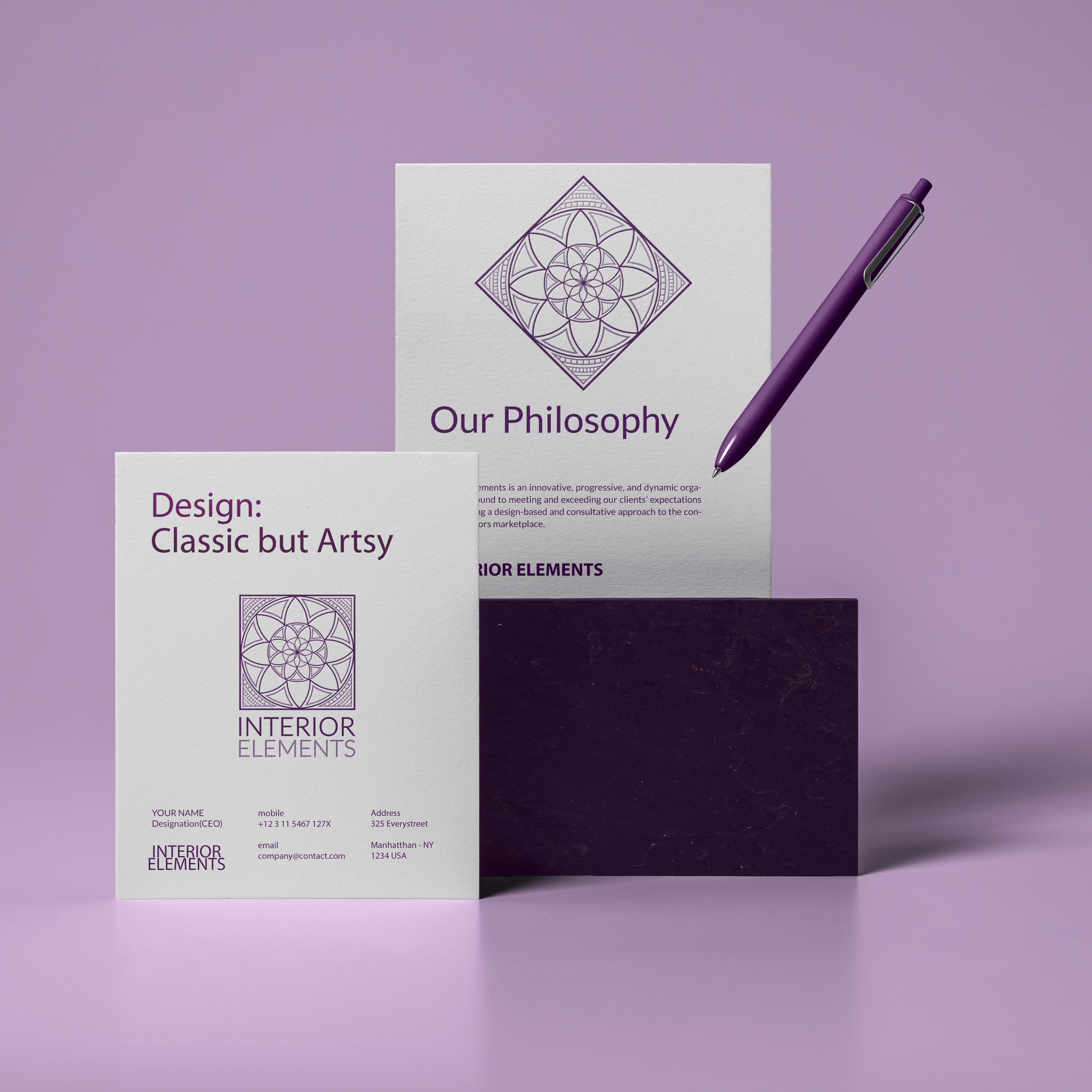 Diseño de Logo por Creativearc para INTERIOR ELEMENTS | Diseño #23710378