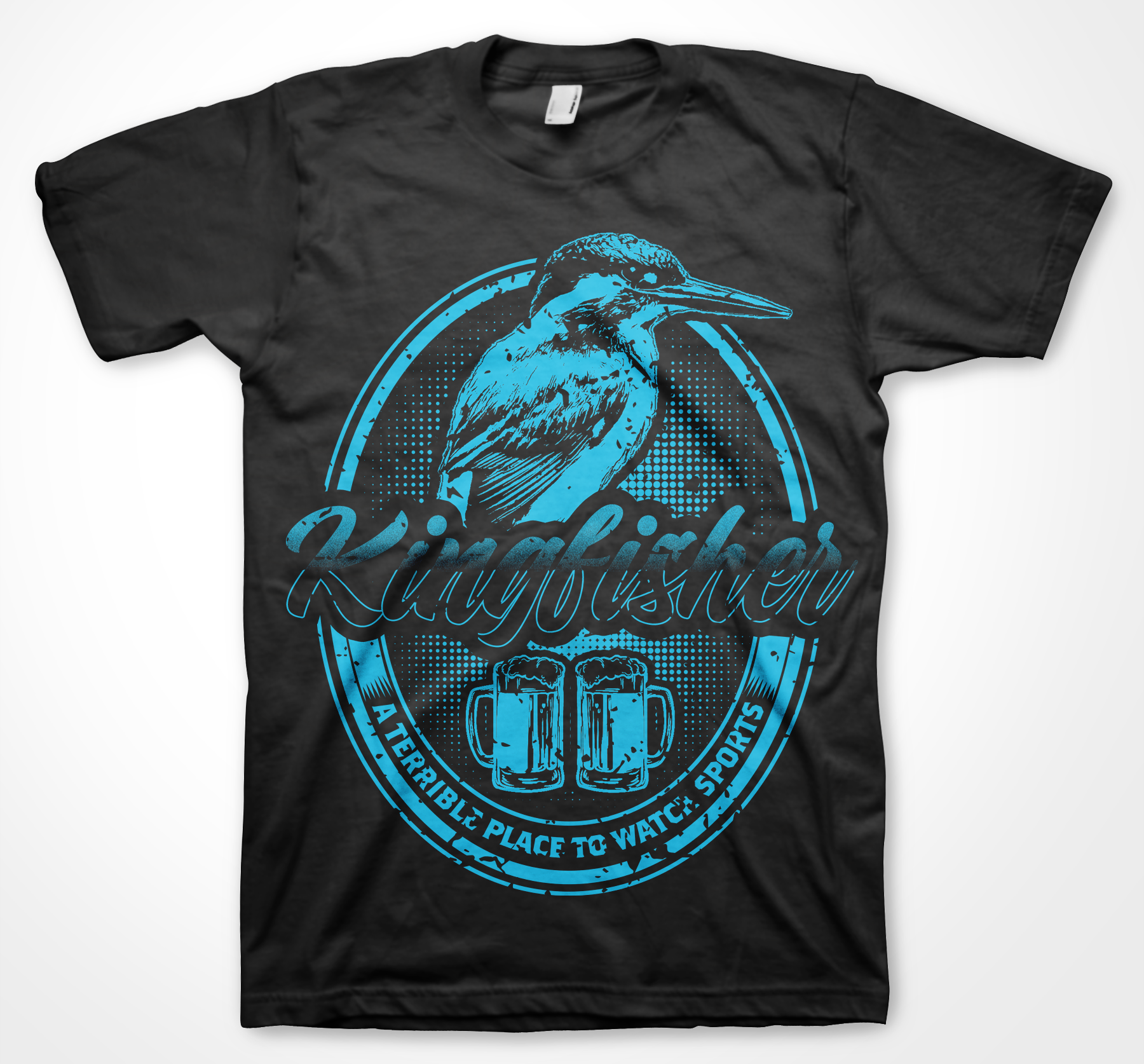 Design de T-shirt par badpixelarts pour Kingfisher | Design #23633917