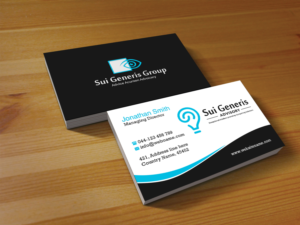 Diseño de Tarjeta de Presentación por Creations Box 2015 para Sui Generis Pty Ltd | Diseño: #23632921